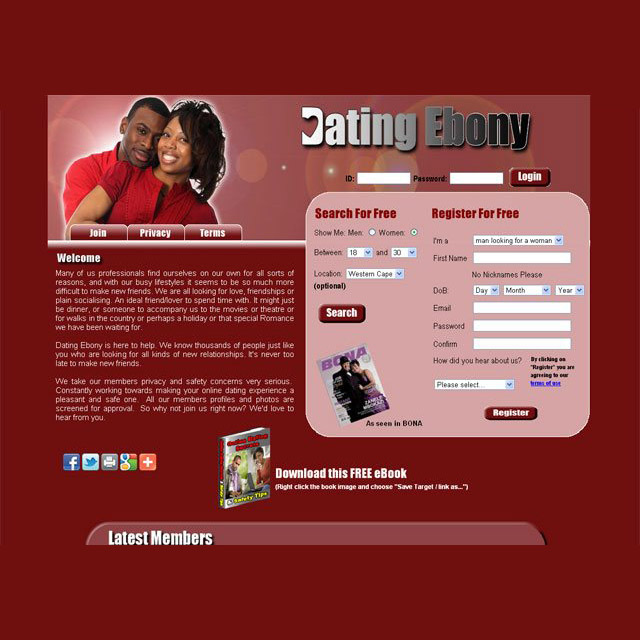 Dating Ebony Online Service