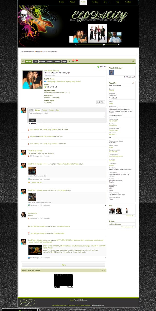 Egodacity Social Network