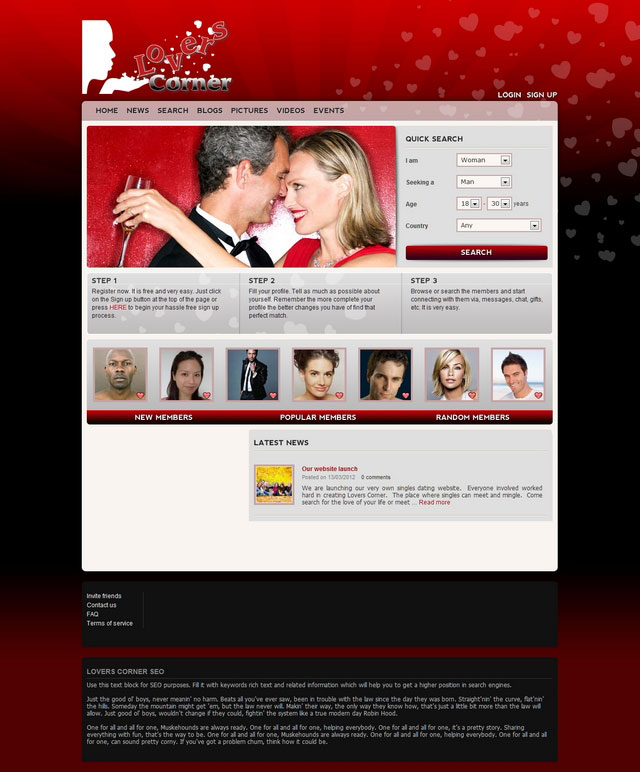 Lovers Corner Dating Service