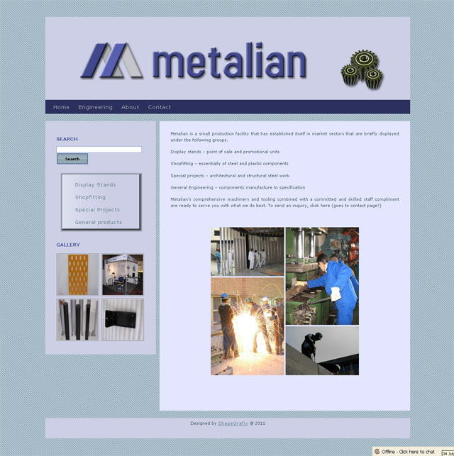 Metalian Engineering Home Page