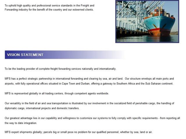 MultiModal Freight Services