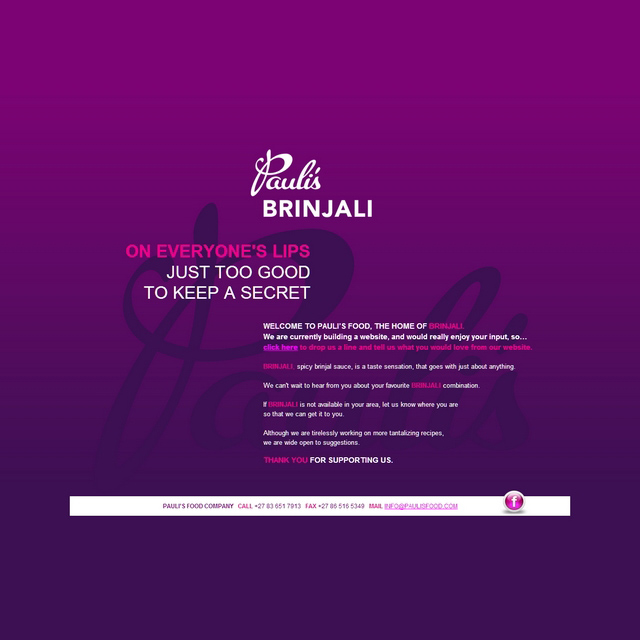 Pauli's Brinjali