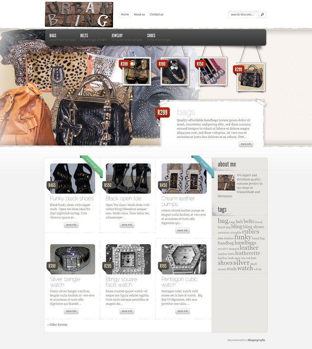 Urban Bling Jewellery and Handbag Shop