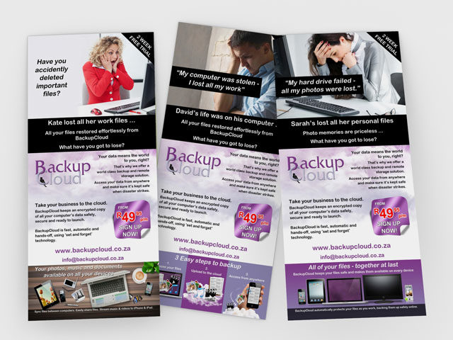 Backup Cloud Flyers