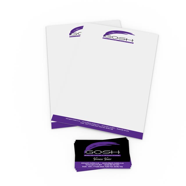 Gosh Letterhead and Business Card