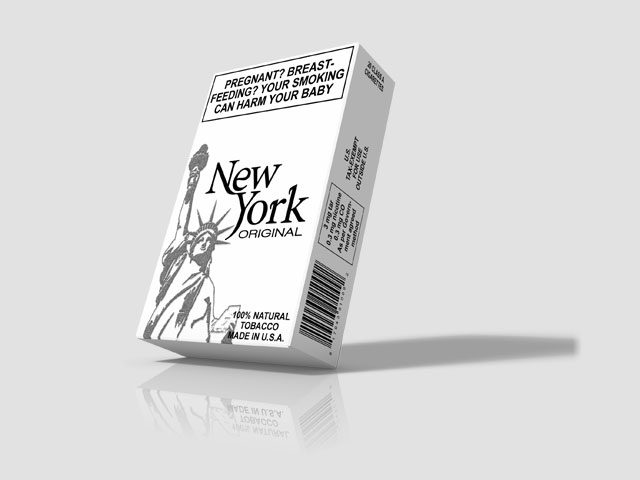 New York Original Cigarette Box – Silver