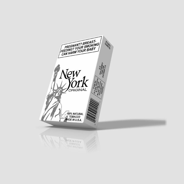 New York Original Cigarette Box - Silver