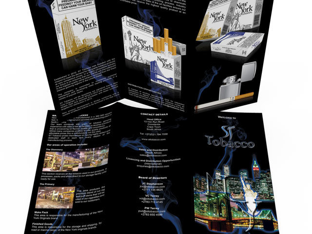 ST Tobacco Cigarettes Brochure