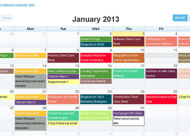 18. Have an Editorial Calendar