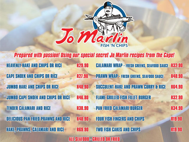 Signage – Menu Board Jo Marlin