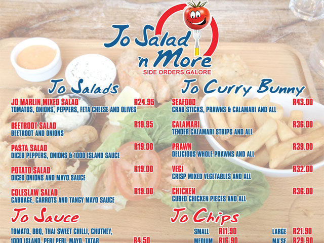 Signage – Menu Board Jo Salad