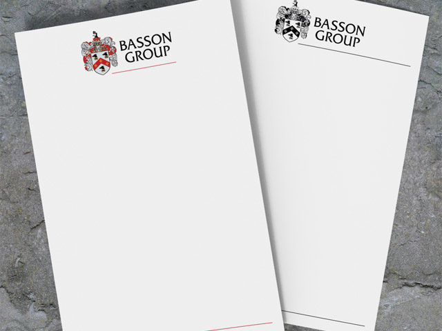 Letterhead designs for Basson Group
